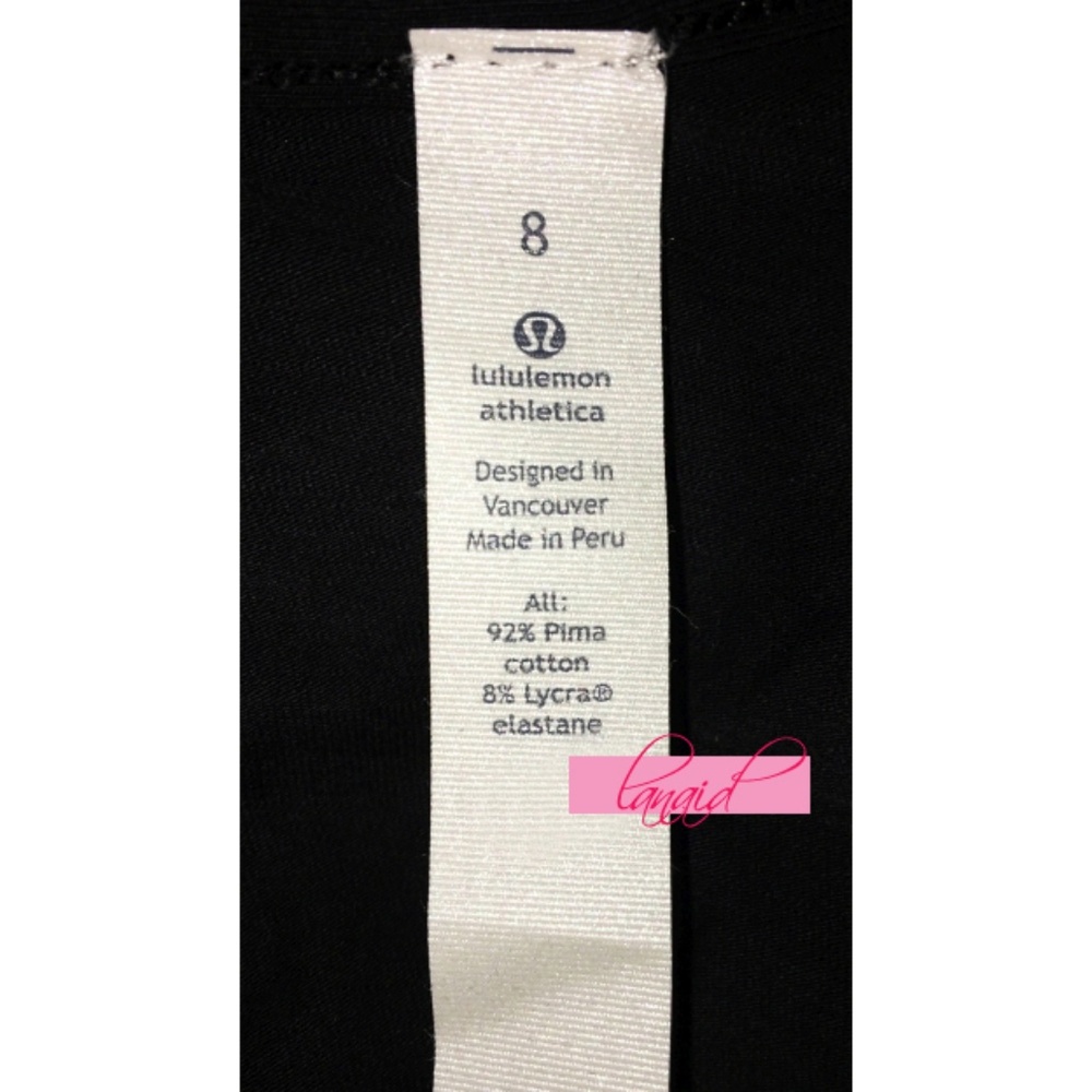 ♻️SOLD♻️Lululemon Love Tee III V-Neck Black SS - Picture 8 of 8